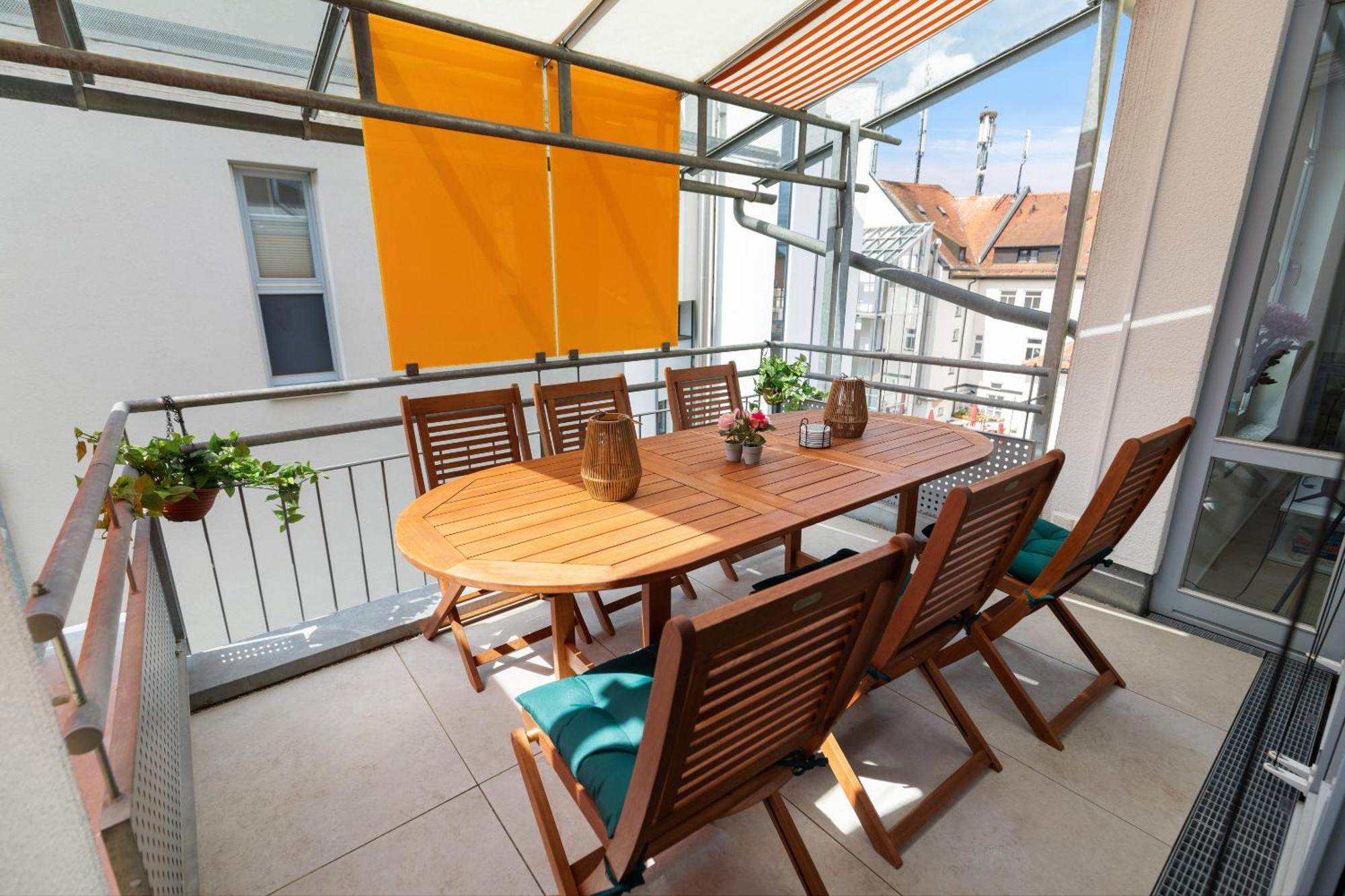 Helloflats - Luxus-penthouse - Balkon - Parking - Zentrum - Therme - Naehe Flughafen Muc * Erding